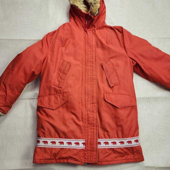 Vintage Thermo King Down Polar Bear Long Jacket Winter Coat (M) - Picture 6 of 13